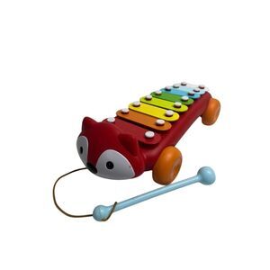 Musical Fox Xylophone Pull Toy Educational Learning Instrument kids Development‎